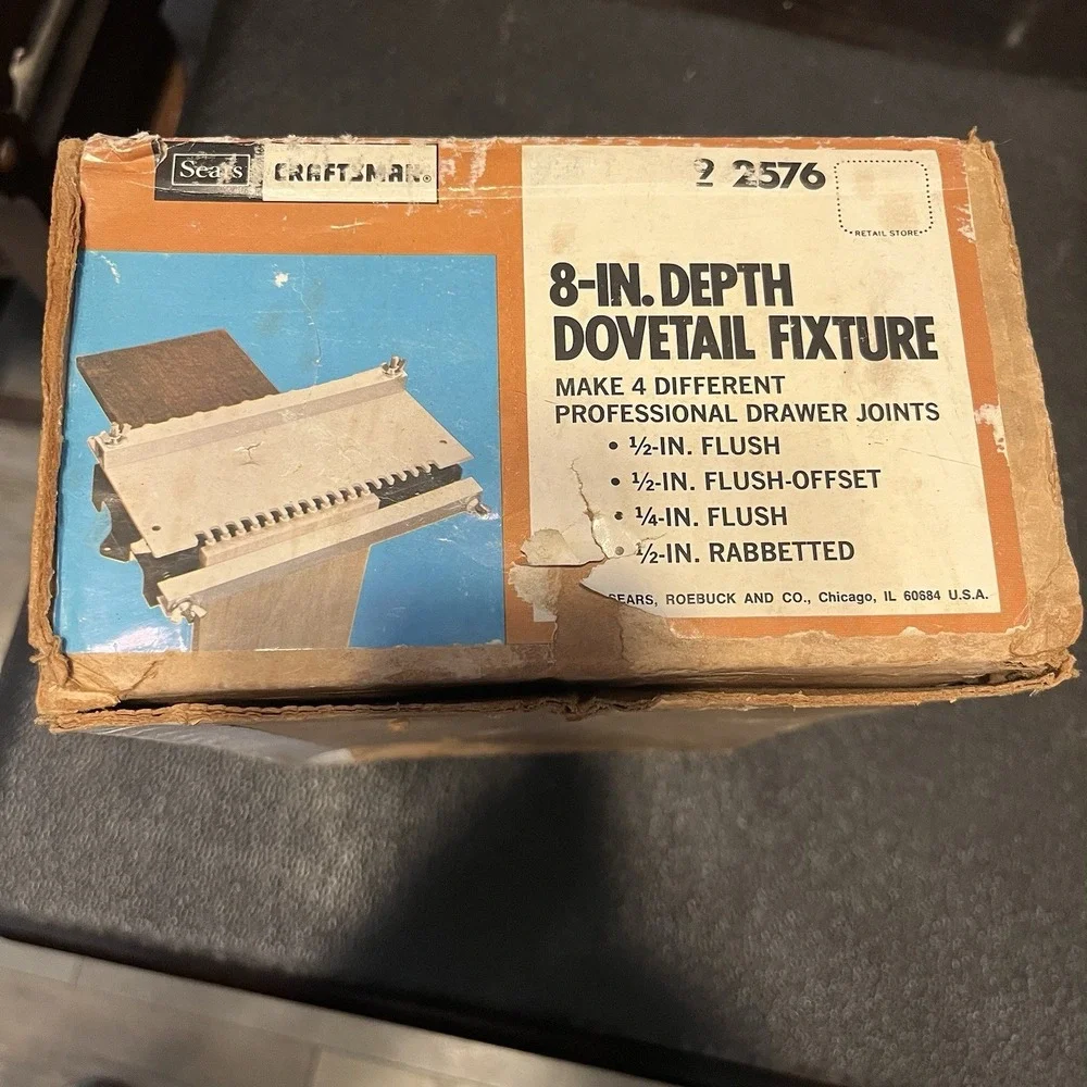 Sears Craftsman Dovetail Fixture 8in Depth 92576 Vintage Woodworking Tool